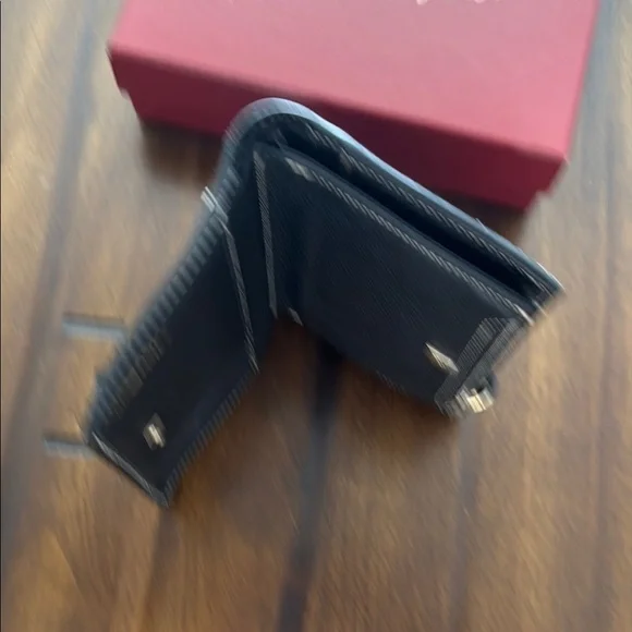 Vintage Ferragamo Black Calfskin Wallet